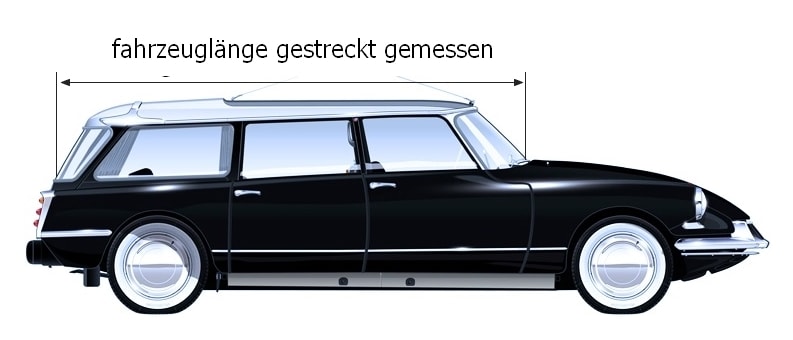 Halbgarage Fließheck - MPV - Combi Maße L